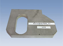 レーザー切断加工品例　SUS304（No.1） t16